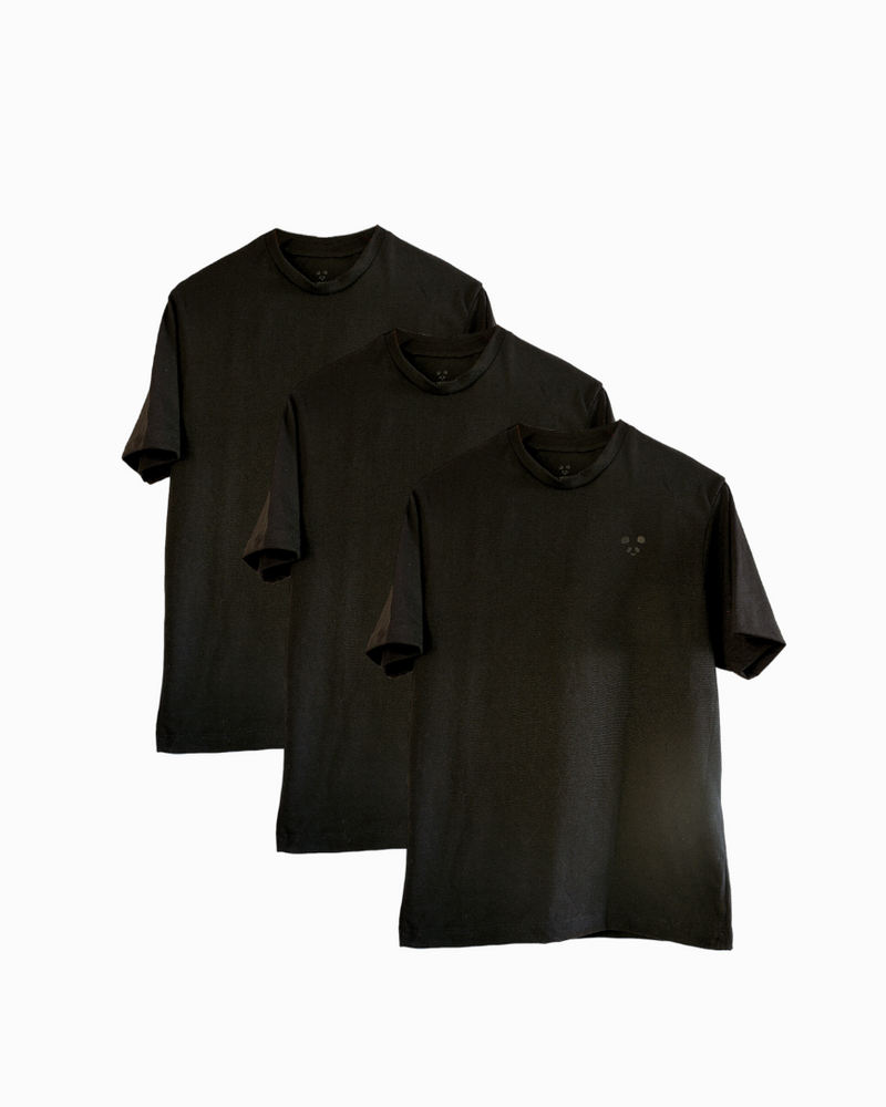 Playera Classic Fit Algodon Reciclado Para Hombre 3 Pack Midori.store