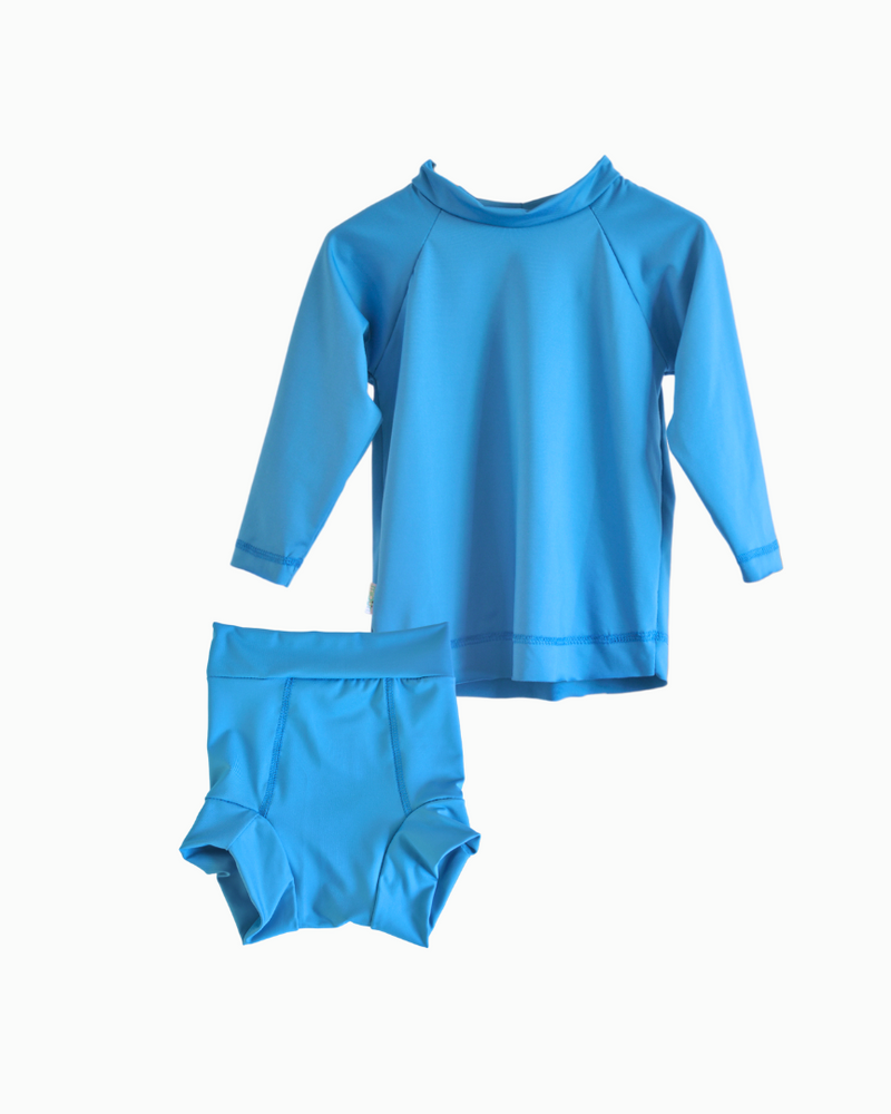 Little Kids' Swimsuit Long Sleeve Two-Piece Set
